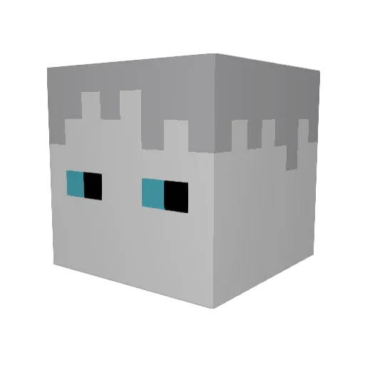 Maschollo Minecraft avatar head, 3D render