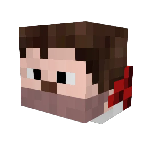 Masden3 Minecraft avatar head, 3D render