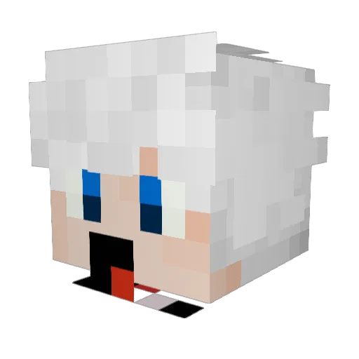 Masefo Minecraft avatar head, 3D render
