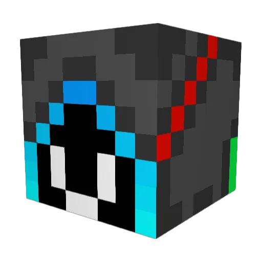 Masenkou Minecraft avatar head, 3D render
