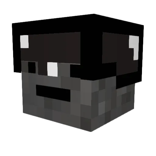 MaseratiMason Minecraft avatar head, 3D render