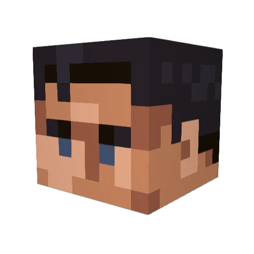 Maserson48 Minecraft avatar head, 3D render