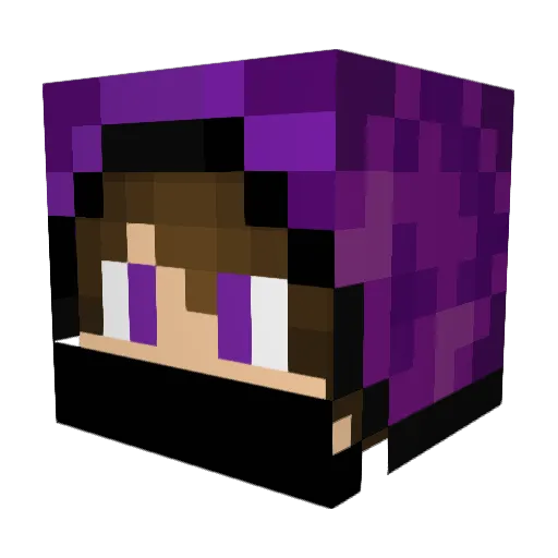 Masflar Minecraft avatar head, 3D render