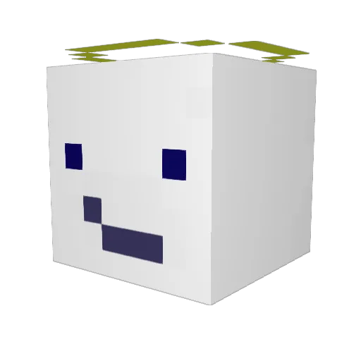 Mash929 Minecraft avatar head, 3D render