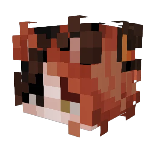 MashNT Minecraft avatar head, 3D render