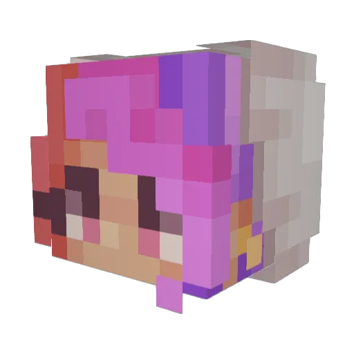 Masha82013 Minecraft avatar head, 3D render