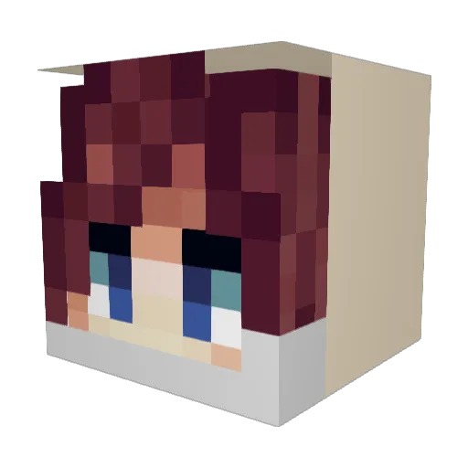MashaKS_ Minecraft avatar head, 3D render