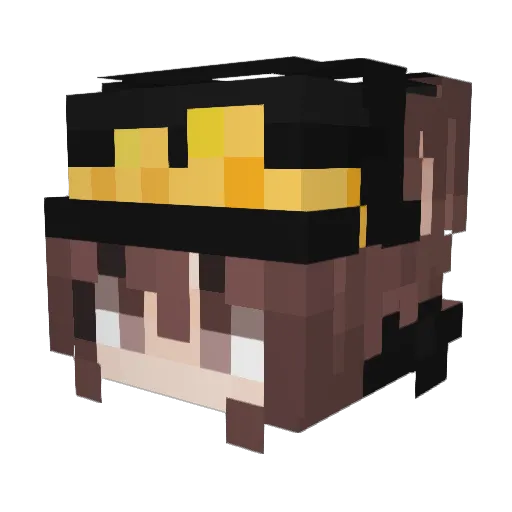 MashaKubie Minecraft avatar head, 3D render