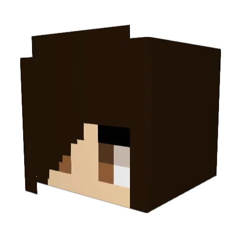 MashaSpots Minecraft avatar head, 3D render