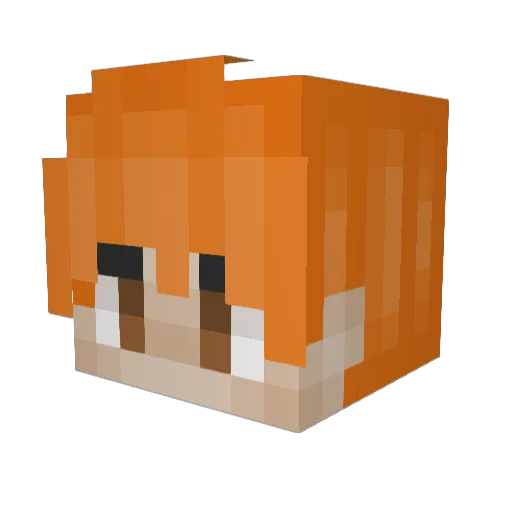 MashaSton Minecraft avatar head, 3D render