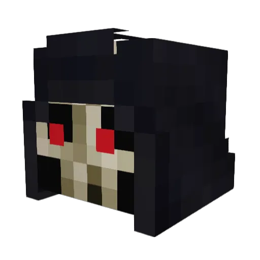 MashedPotatoer Minecraft avatar head, 3D render