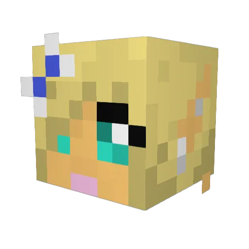 Mashed_Potaters Minecraft avatar head, 3D render