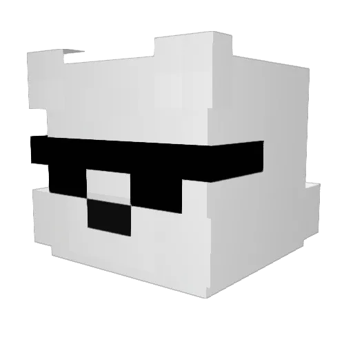MasheddPotatoes Minecraft avatar head, 3D render