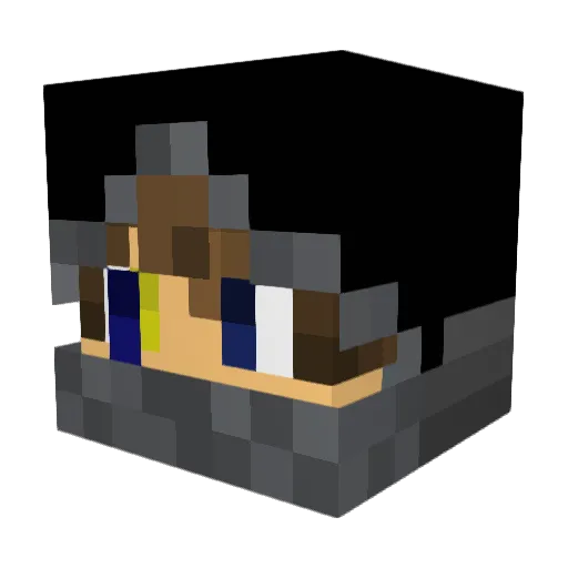 Mashen007 Minecraft avatar head, 3D render