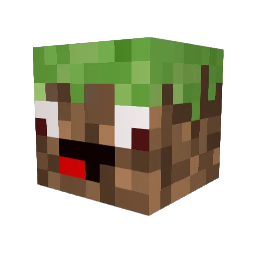Masherz Minecraft avatar head, 3D render