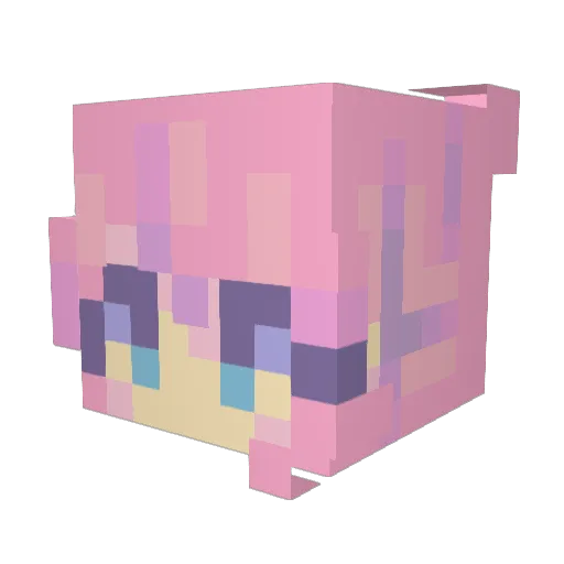 Mashi_desu Minecraft avatar head, 3D render