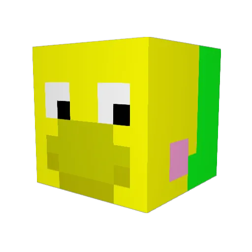 Masho6161 Minecraft avatar head, 3D render