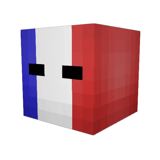 Mashrooms03 Minecraft avatar head, 3D render
