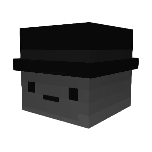Mashrooooom Minecraft avatar head, 3D render