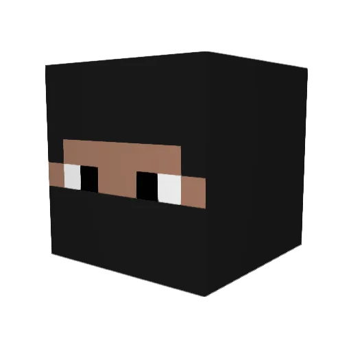Mashu_8 Minecraft avatar head, 3D render
