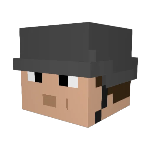 Mashu_AJ Minecraft avatar head, 3D render