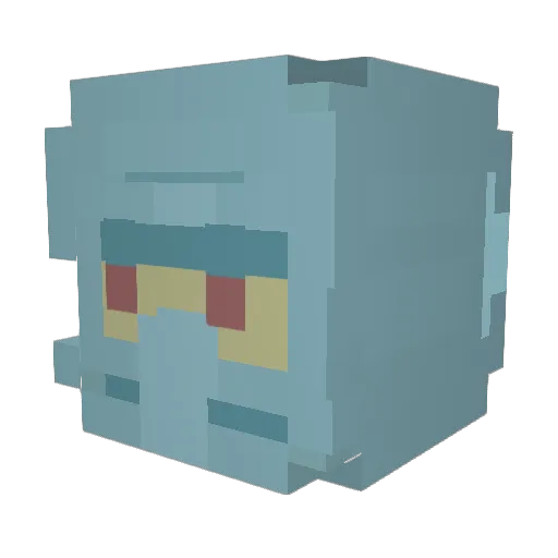 Mashy912 Minecraft avatar head, 3D render