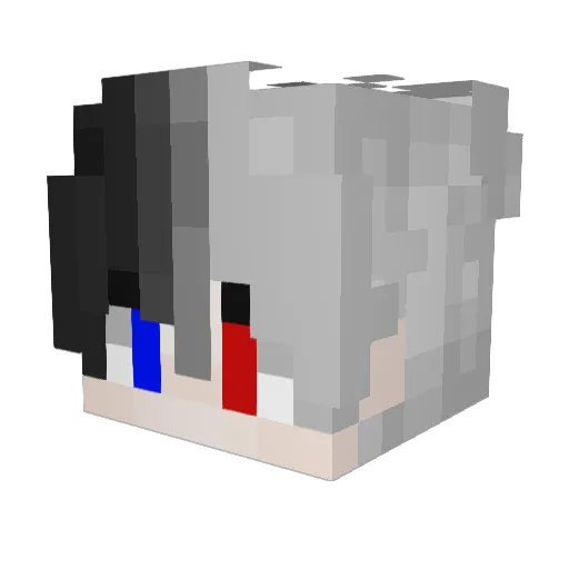 Mashyu7 Minecraft avatar head, 3D render