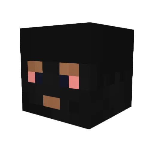 Mashzin Minecraft avatar head, 3D render