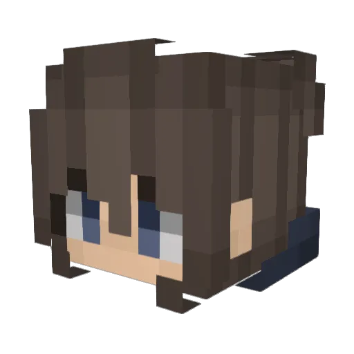 MasiPauli Minecraft avatar head, 3D render