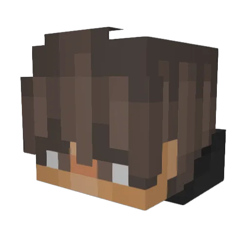 Masiell0 Minecraft avatar head, 3D render