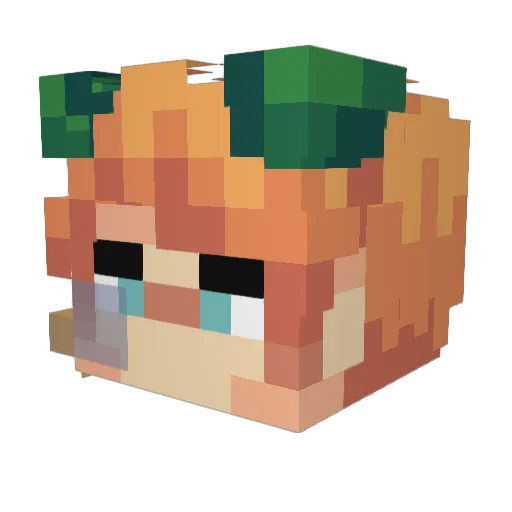 Masik_001 Minecraft avatar head, 3D render