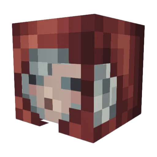 Masiozare Minecraft avatar head, 3D render