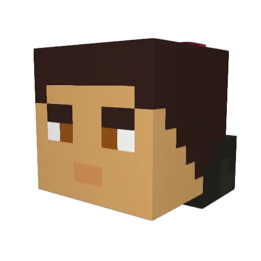 Mask3D_WOLF Minecraft avatar head, 3D render