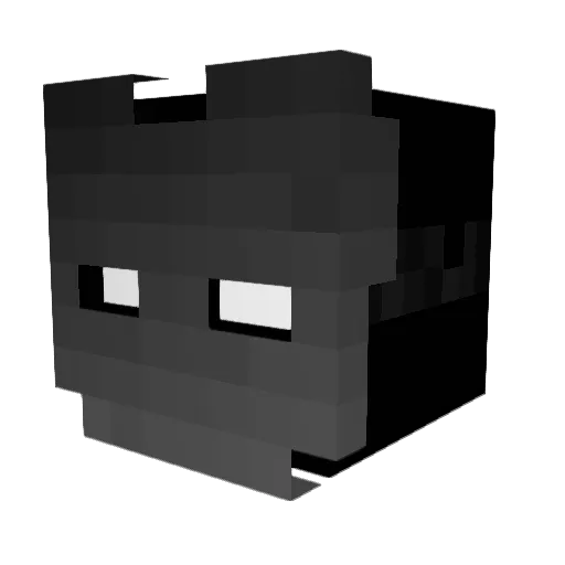 Mask_99 Minecraft avatar head, 3D render