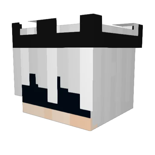 Mask_Warrior Minecraft avatar head, 3D render