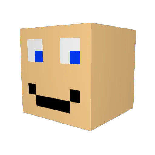 Maska22 Minecraft avatar head, 3D render