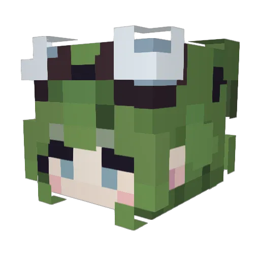 MaskedCultist Minecraft avatar head, 3D render