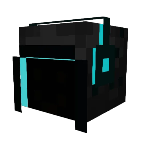 MaskedCyber Minecraft avatar head, 3D render