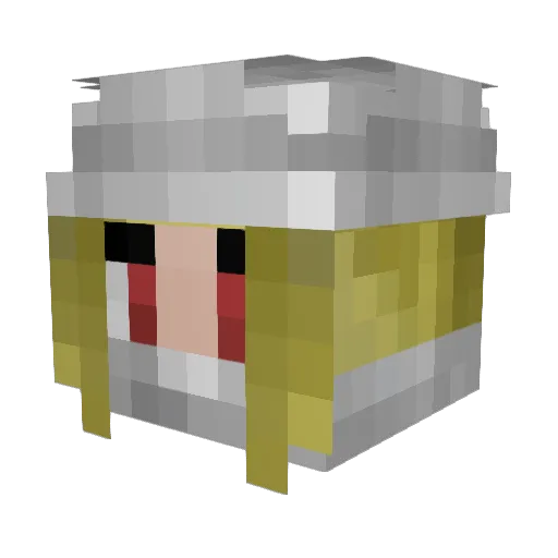 MaskedKunimitsu Minecraft avatar head, 3D render