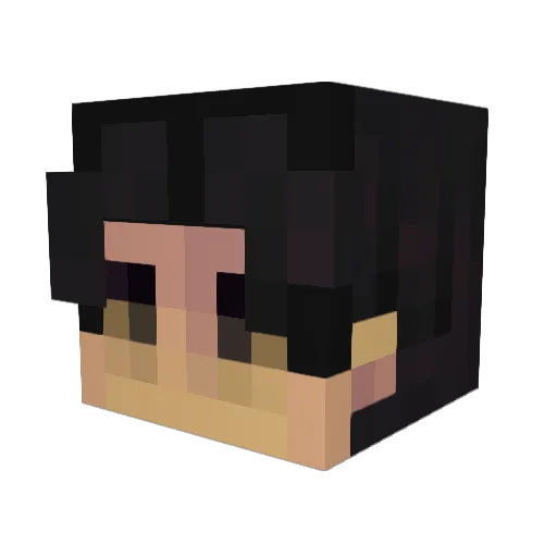 MaskedRP Minecraft avatar head, 3D render
