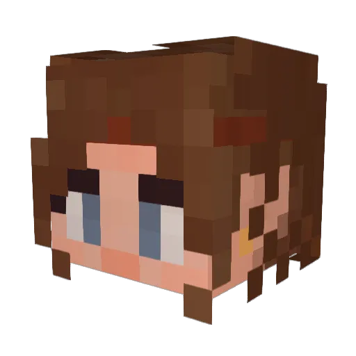 Masked_Arcanum Minecraft avatar head, 3D render