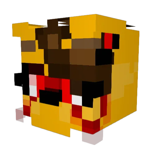 Masked_Insomniac Minecraft avatar head, 3D render