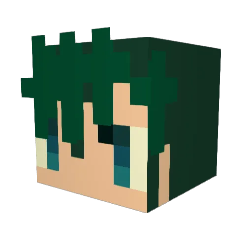 Masked_Leader Minecraft avatar head, 3D render