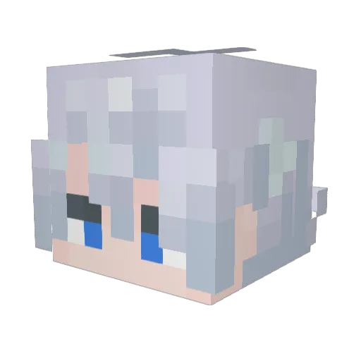 Masked_Sane Minecraft avatar head, 3D render