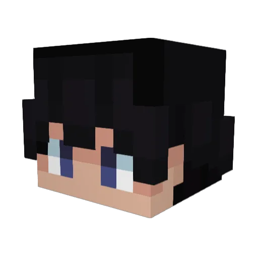 MaskoX__ Minecraft avatar head, 3D render