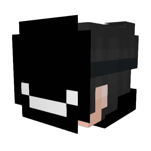 Masky20 Minecraft avatar head, 3D render
