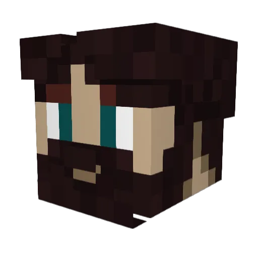 Masky3r_ Minecraft avatar head, 3D render