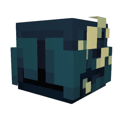 Maskyzee Minecraft avatar head, 3D render