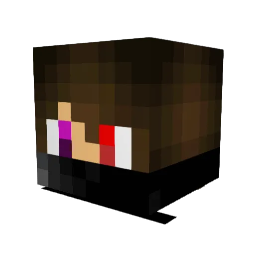 Masl_04 Minecraft avatar head, 3D render