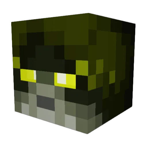 Maslys Minecraft avatar head, 3D render
